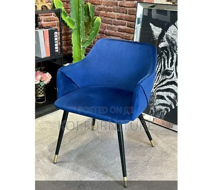 Home Chairs; Metal Legs Padded Accent Chair
