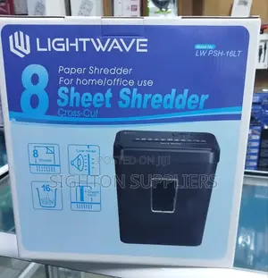 Lightwave 8 Sheets Paper Shredder 16L