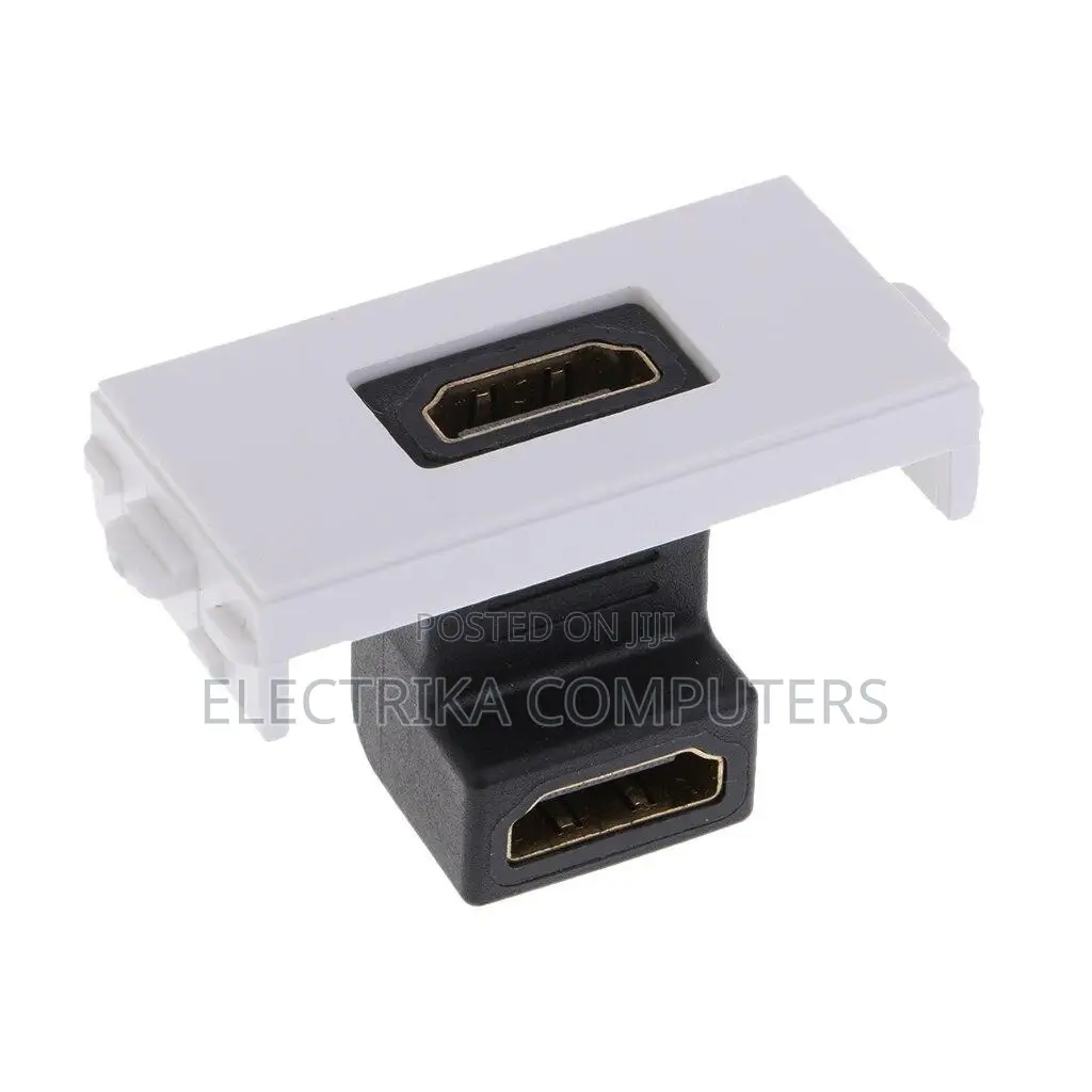 HDMI to HDMI L-Type Connector With Small Faceplate,