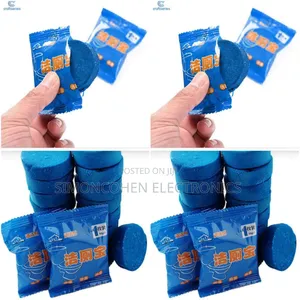 10pcs Bubble Blue Tablets Toilet Cleaner