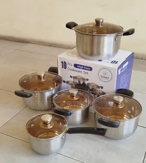 10pcs Smart Raha Stainless Cookware Set
