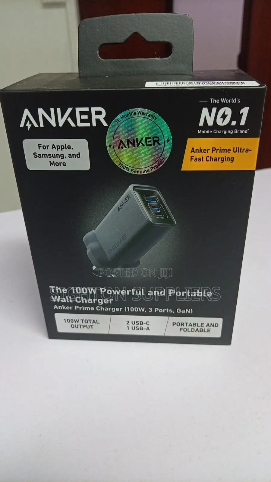 Anker Prime Charger (100W, 3 Ports, GaN)