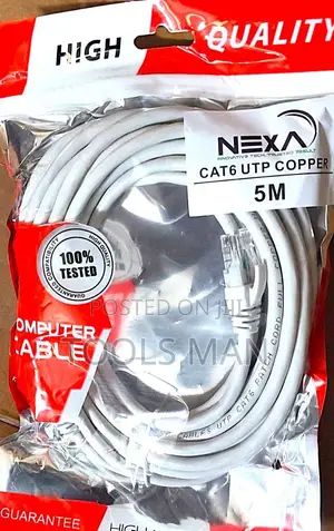 CAT6 Patch Cable NEXA 5M UTP Copper Network Lead RJ45