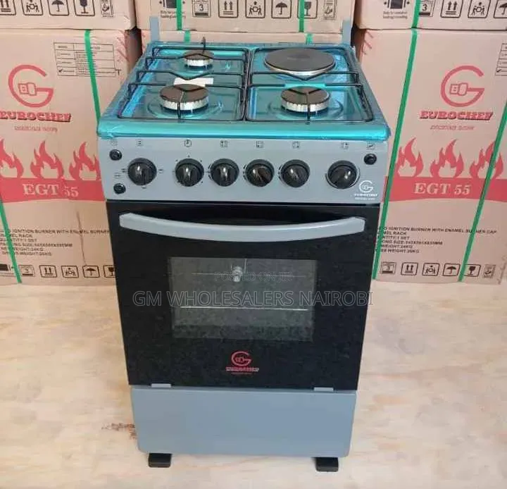 Eurochef Free Standing Cooker Size 50 by 55 Cm With 3 Gas Burners