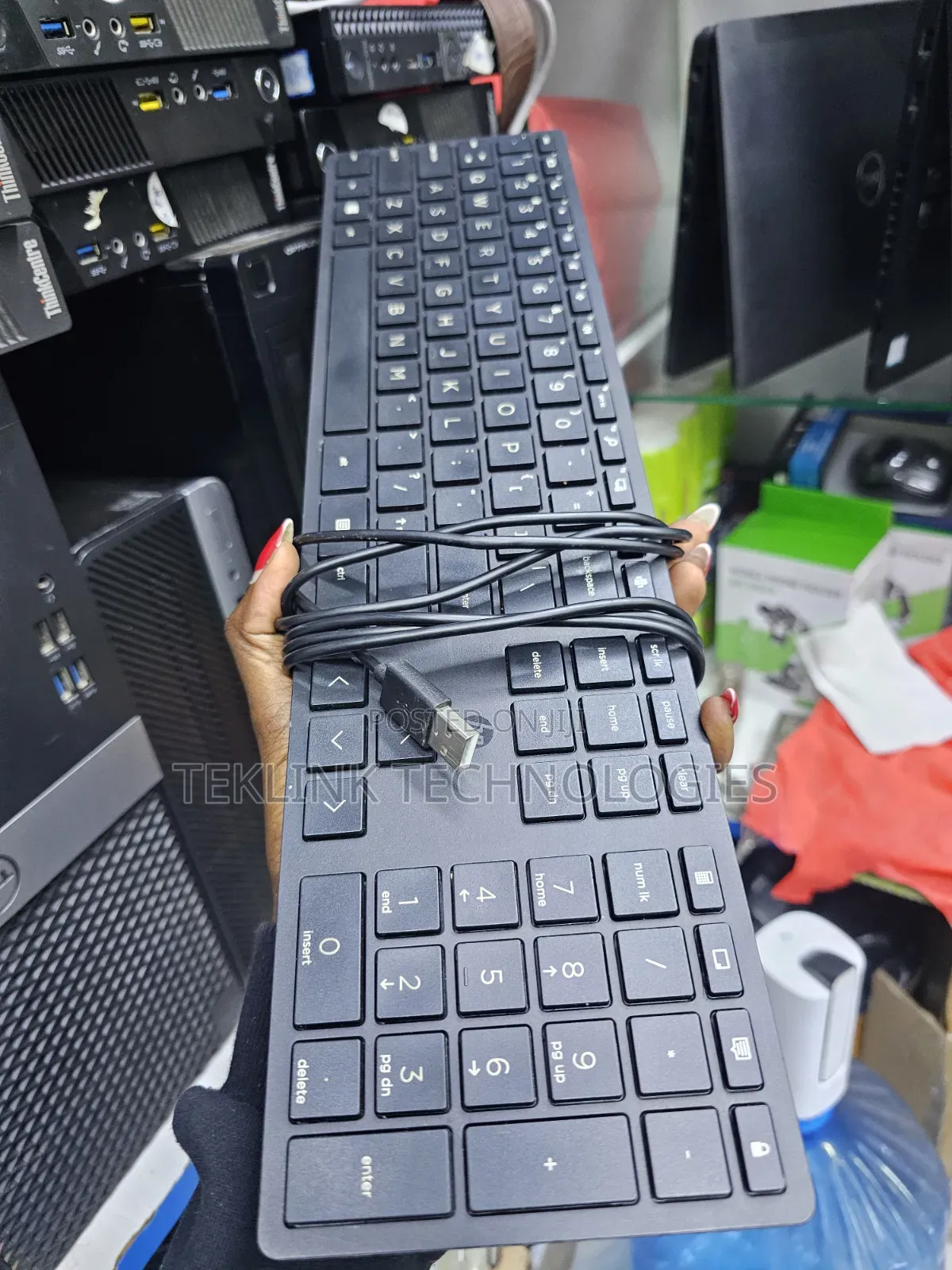 Ex Uk Wired Slim Keyboard at 500