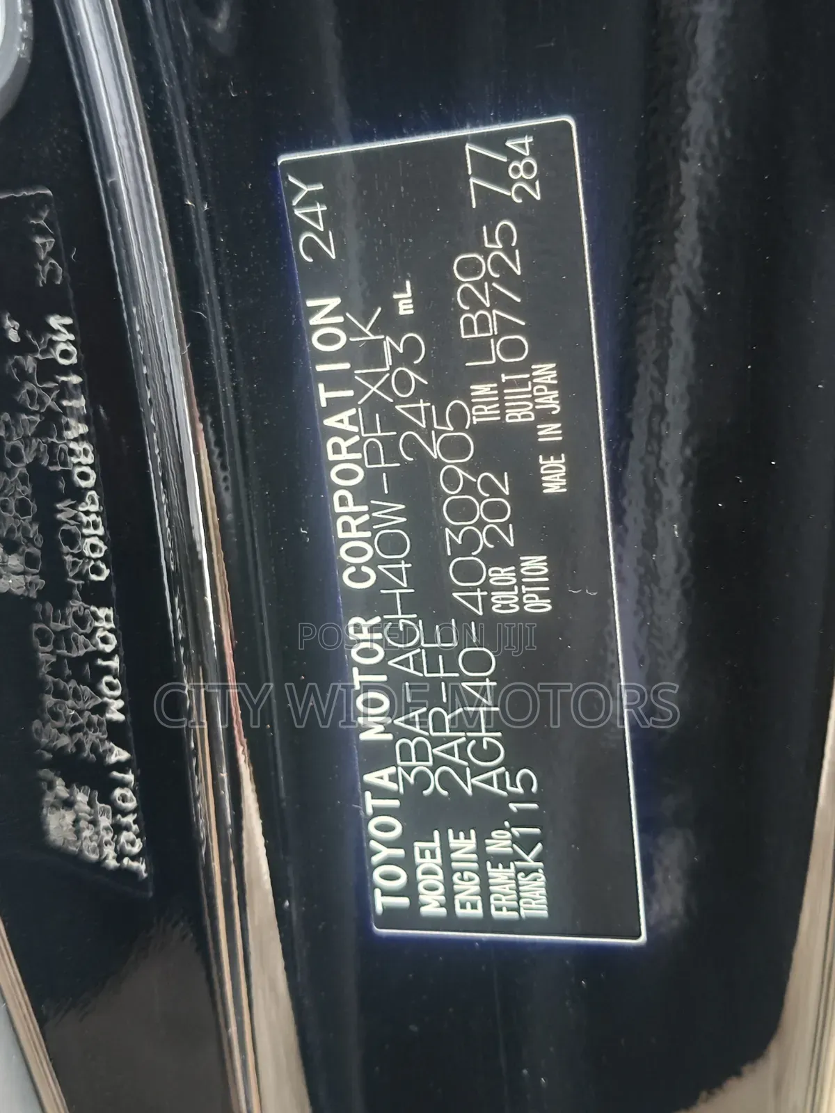 Toyota Vellfire 2025 Black