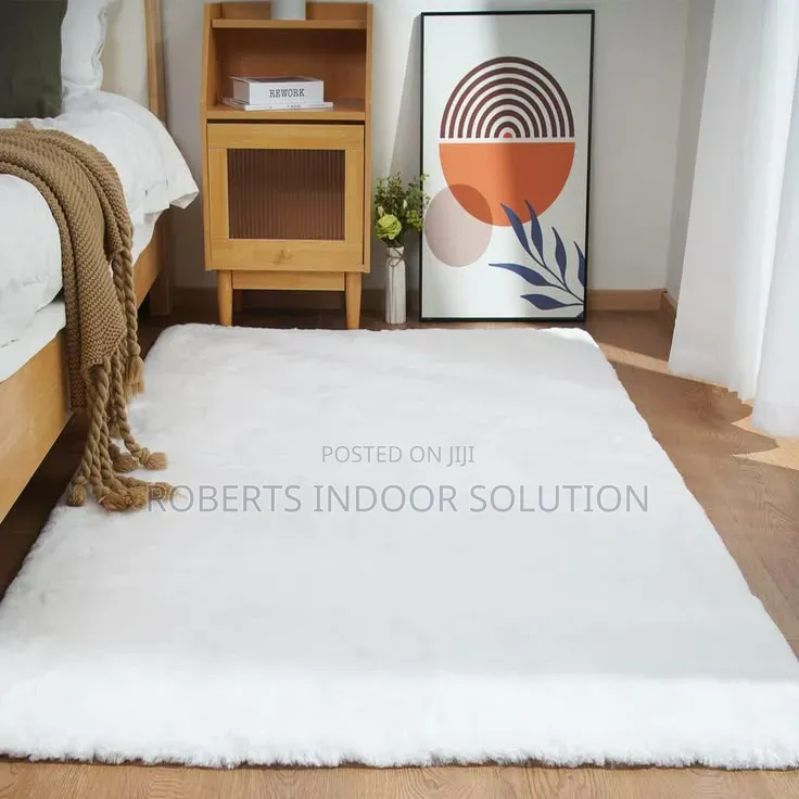 Supersoft Cozy and Warm Rabbit Fur Feel Carpet .