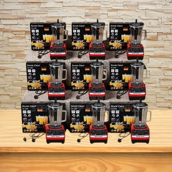 Portable Silver Crest 2-in-1 Double Cup Blender Grinder