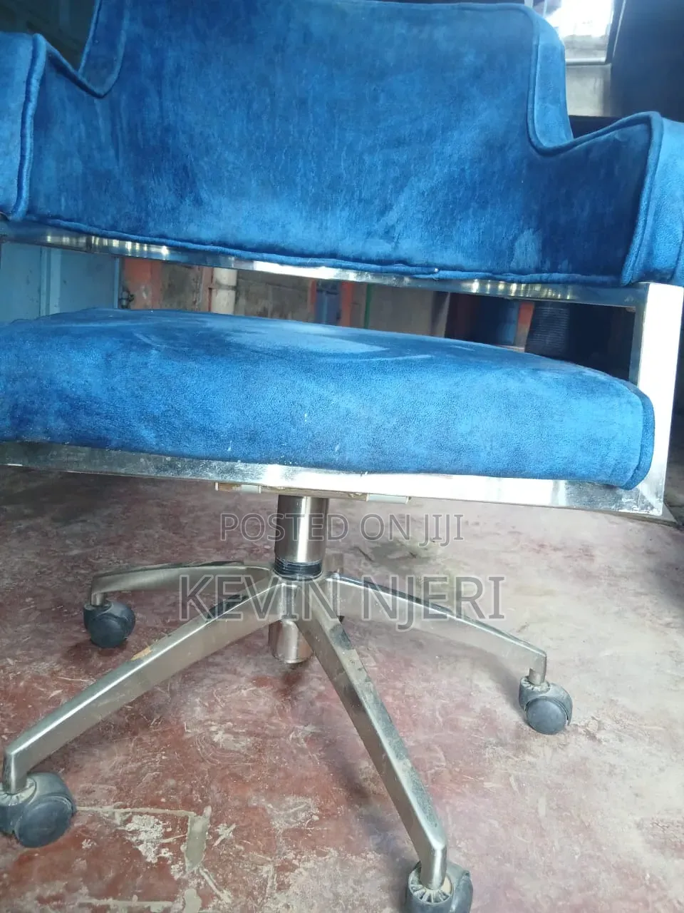 Blue Valvet Accent Chairs