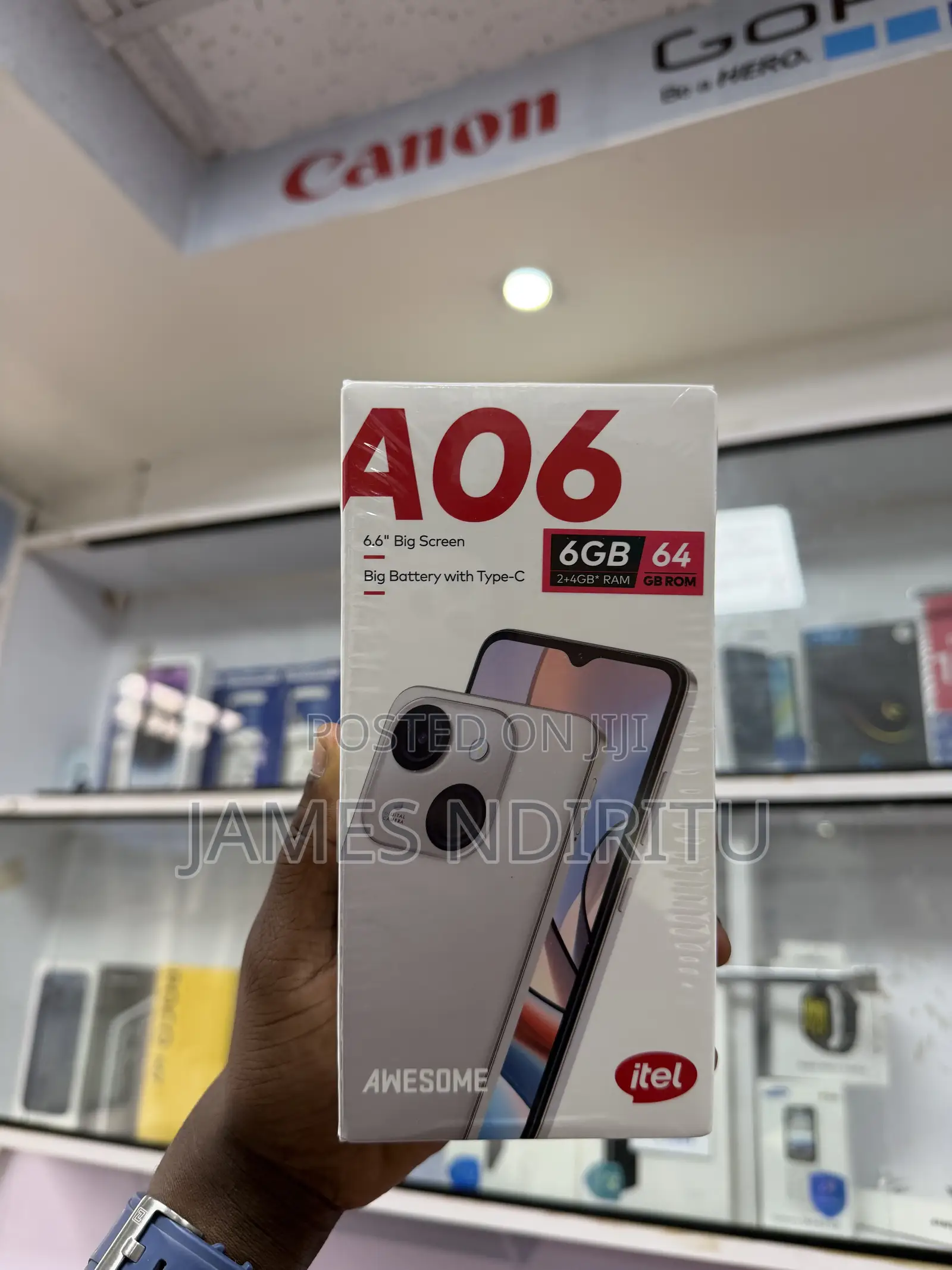 New Itel A06 64 GB Black