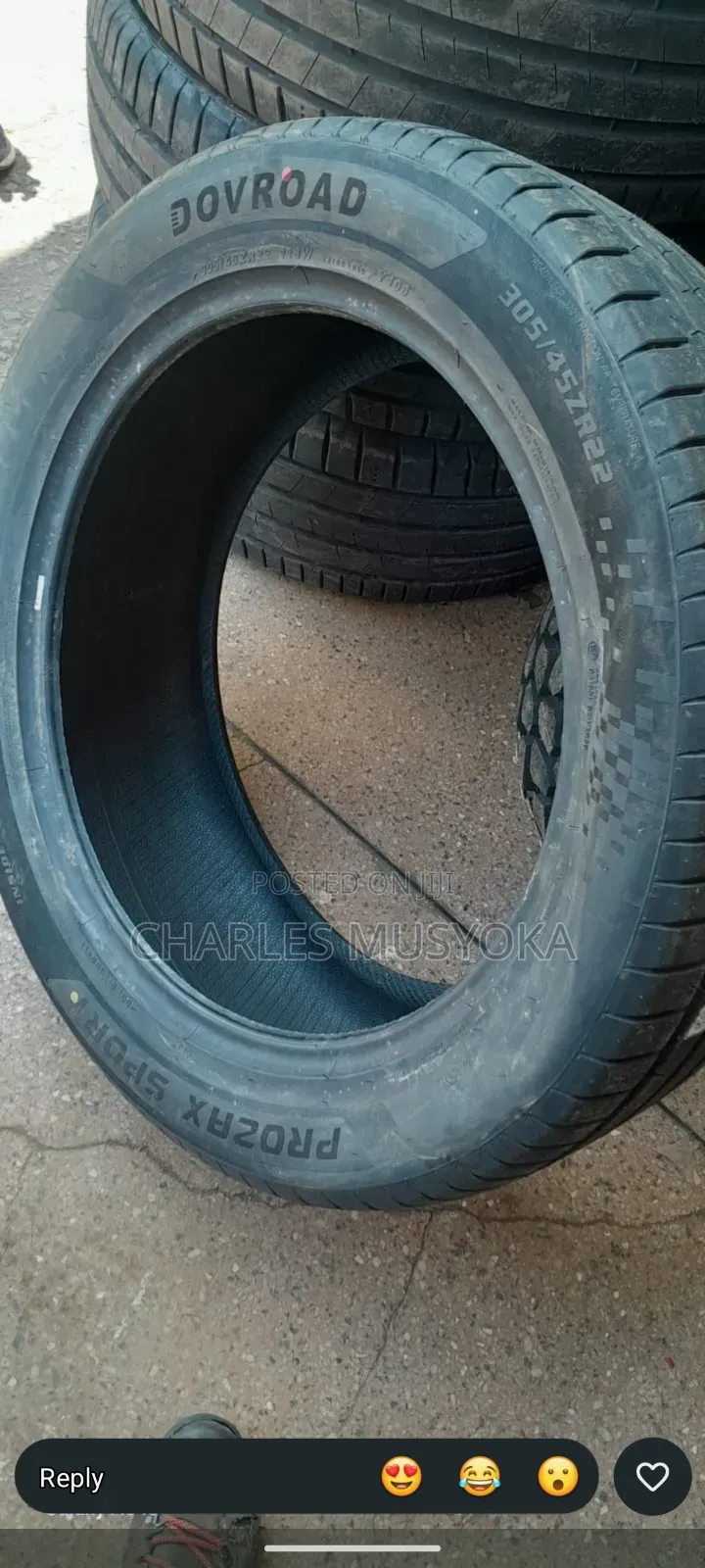 275/40 R 22 Dove Road Sport Tyres