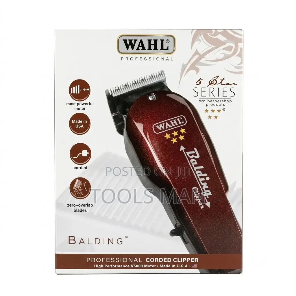 Hair Clipper Wahl Balding 5 Star V5000 Corded Barber Shaver