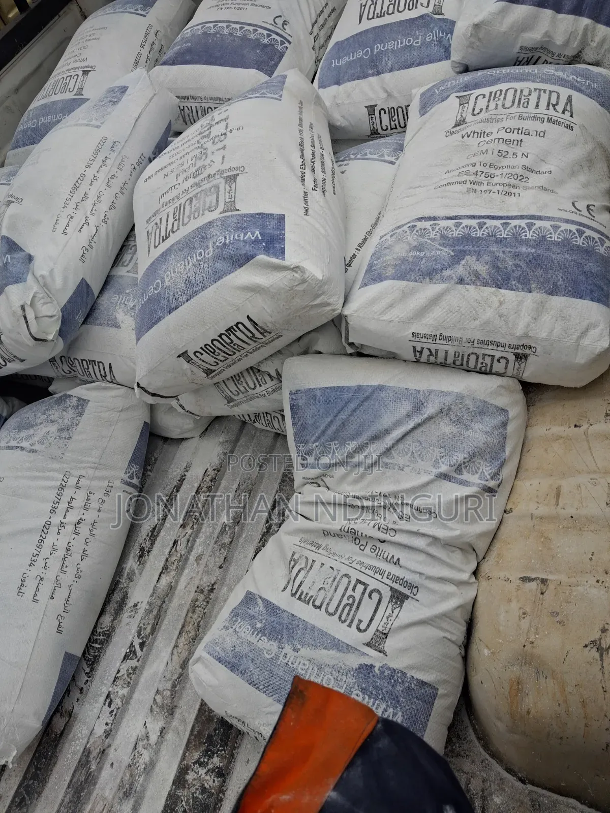 40kg White Cement – 52.5 Grade Construction Cement