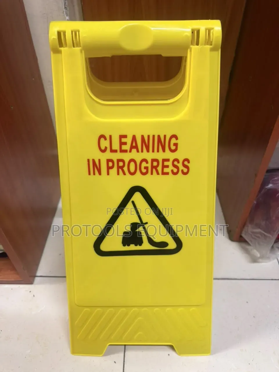 Cleaning in Progress Signage