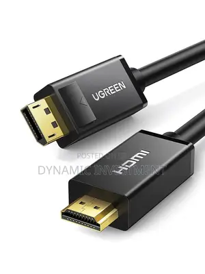 Ugreen DISPLAYPORT to HDMI Cable, at 30Hz Audio Video Sync 5m Length