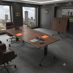 Office Table; 2.4 Meters Center Placement Boardroom Table