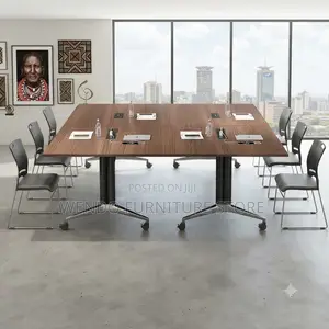 Office Table; 2.4 Meters Center Placement Boardroom Table