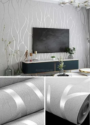 Damask Stripe Non Adhesive Wallpapers