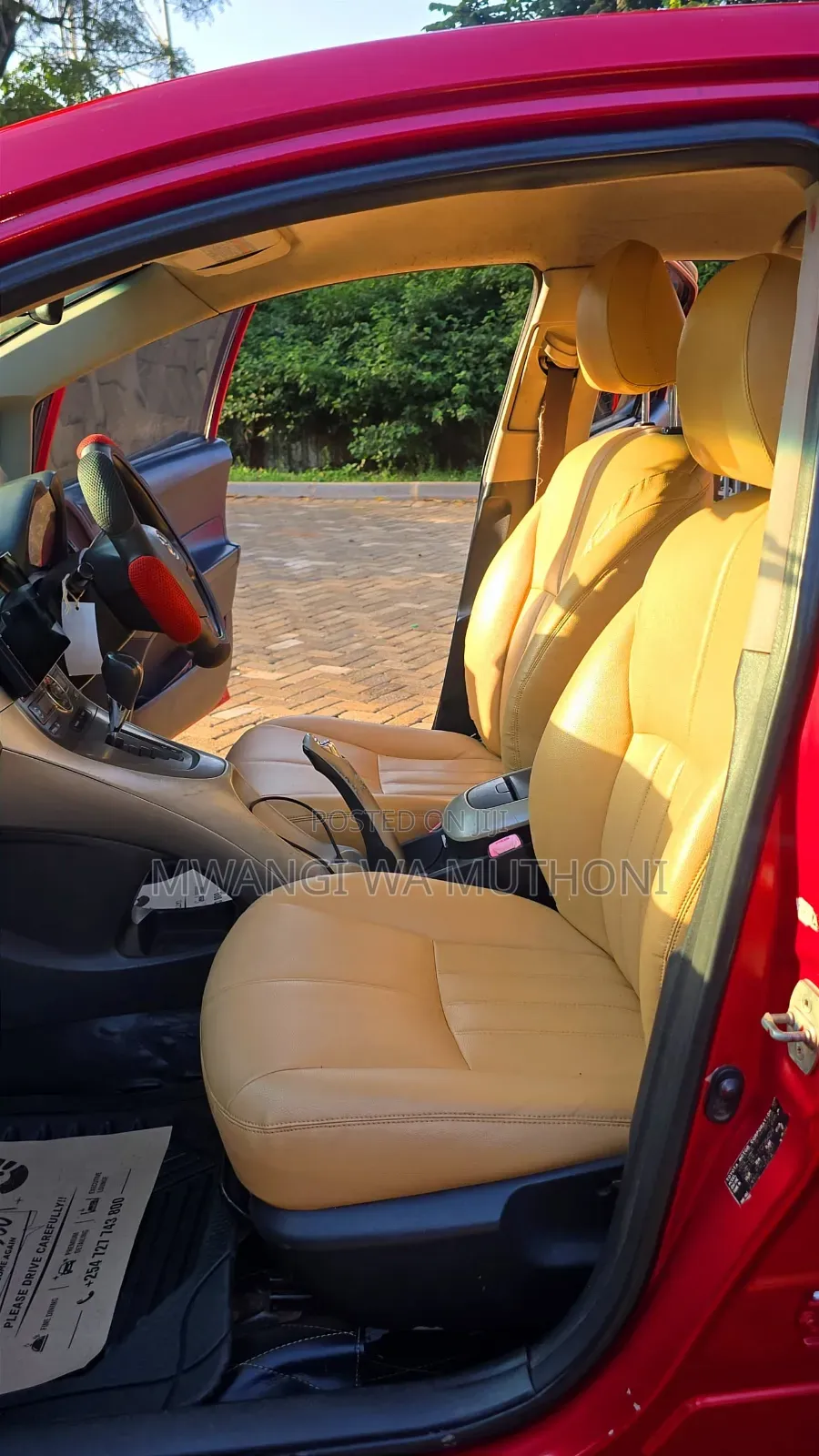 Toyota Auris 2007 Red