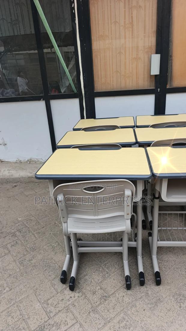 Adjustable Height Students Desk and Chair Set - main view
