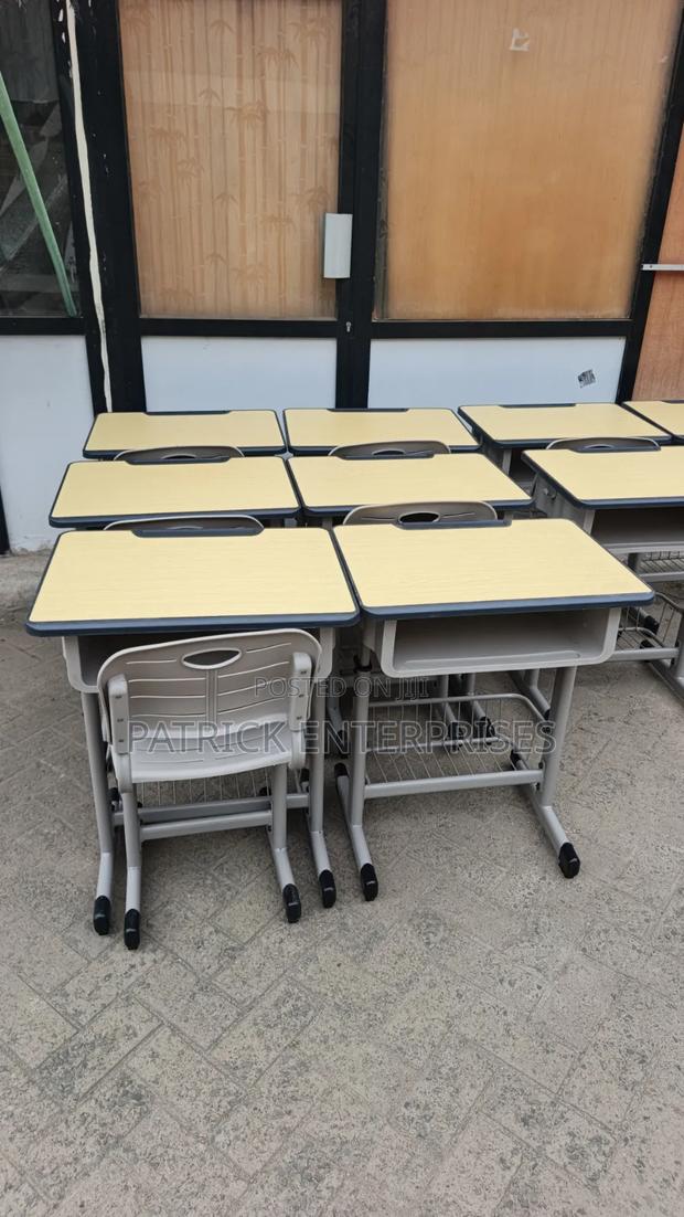 Adjustable Height Students Desk and Chair Set - thumbnail 3