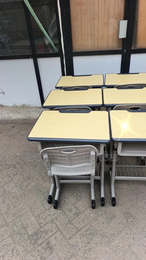Adjustable Height Students Desk and Chair Set - thumbnail 4