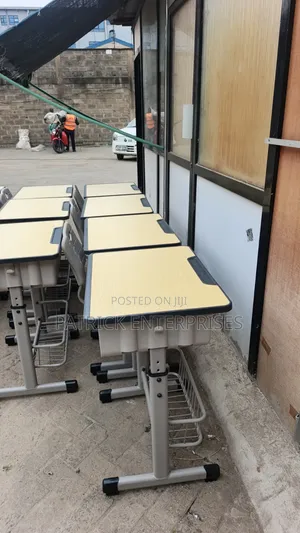 Adjustable Height Students Desk and Chair Set