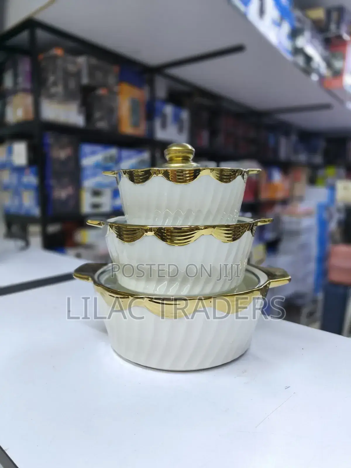 3 PCS Ceramic Casserole Dinner Set