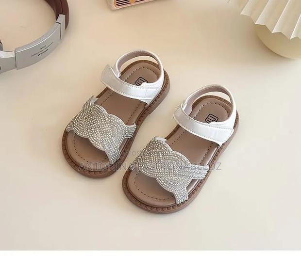 Girls Sparkly Bow Sandals 21-30 - thumbnail 3