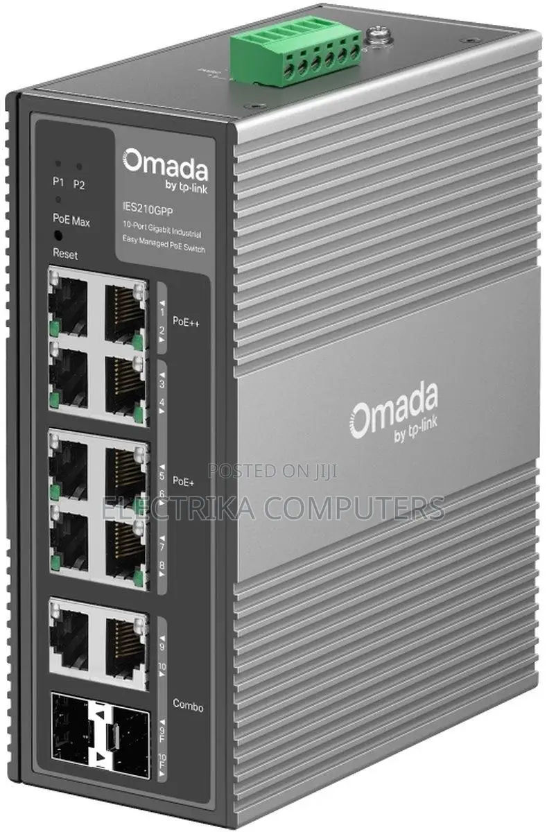 TP-Link IES210GPP Omada Industrial Gigabit PoE Switch