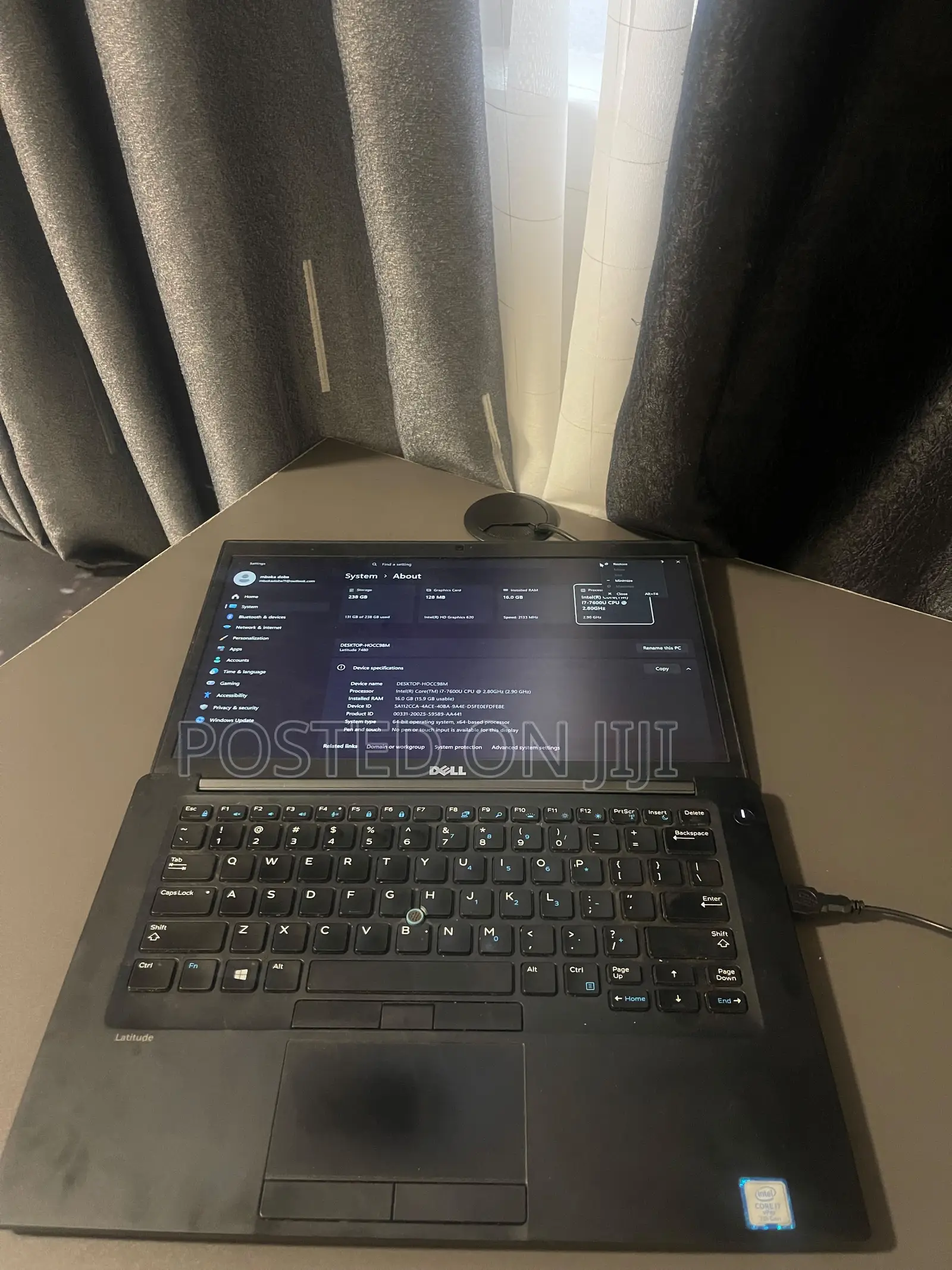 Laptop Dell Latitude 7480 16GB Intel Core i7 SSD 256GB