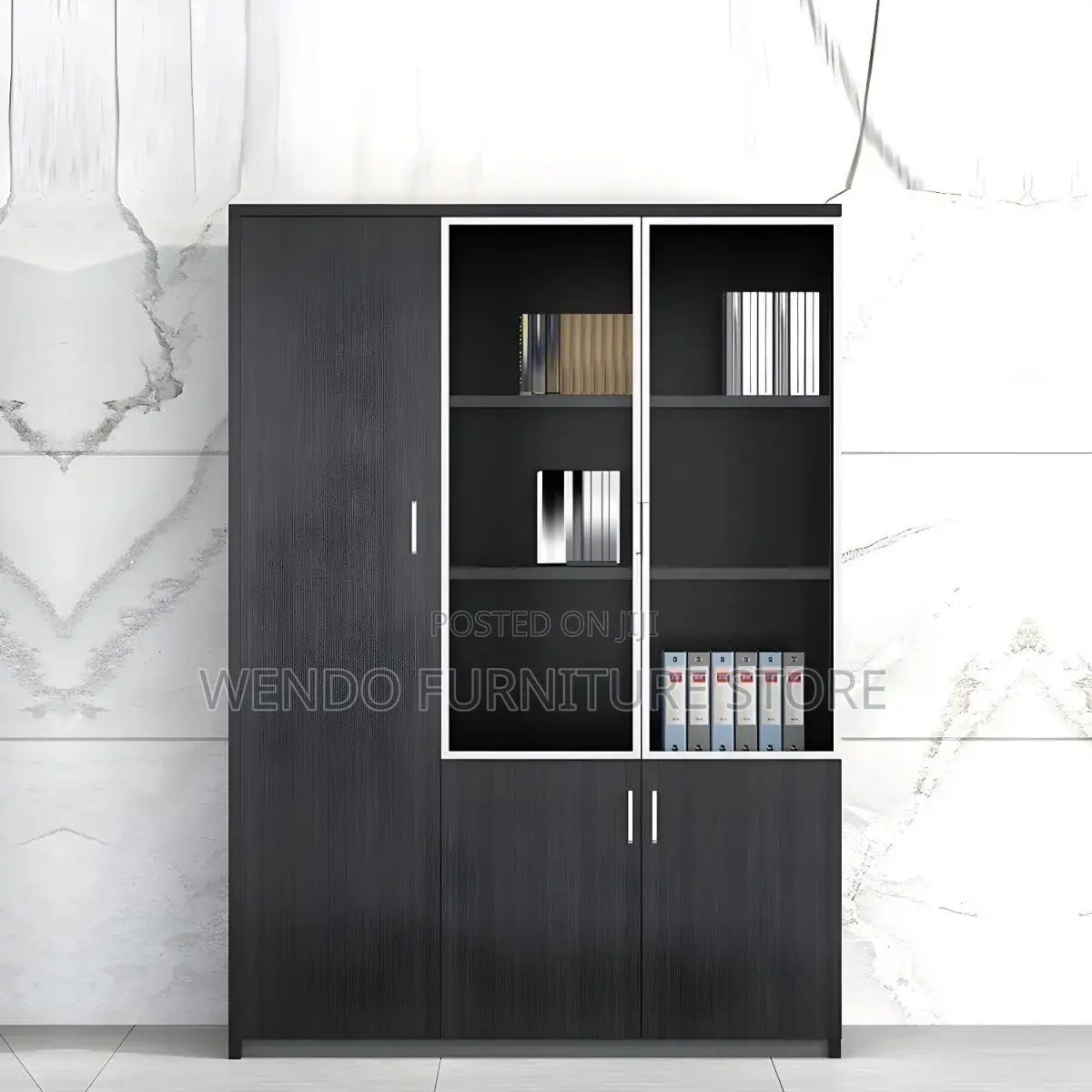 Office Cabinet; Three Doors Storage and Organizing Office Cabinet