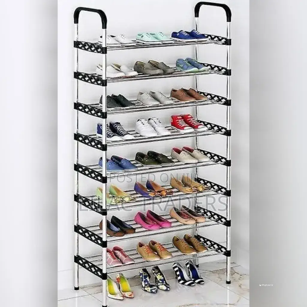Metallic 7;tier Shoe Organiser