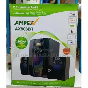 Ampex 12000W 2.1CH Sub Woofer AC/DC FM USB Bluetooth Woofer