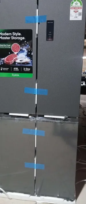 Syinix 421L Four-Door Glass Refrigerator – Stylish Spacious
