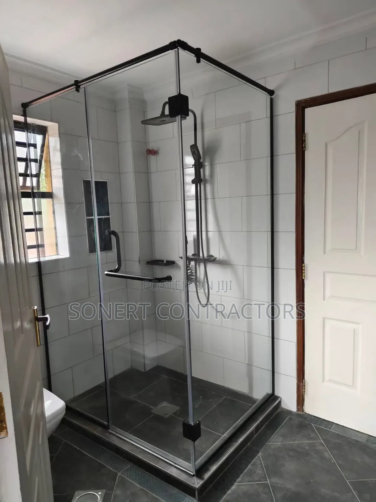 Cubicle L Shower Glass