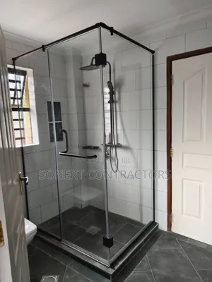 Cubicle L Shower Glass