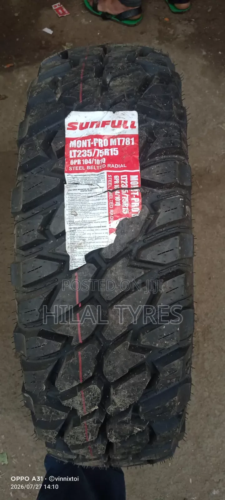 235/75r15 LT Sunfull