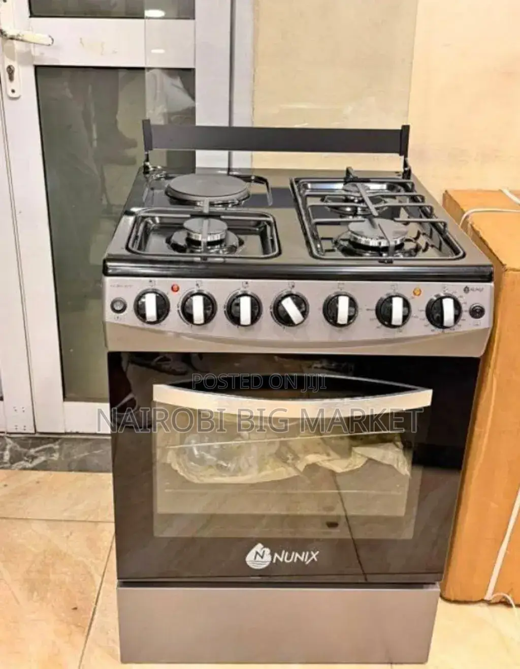 With Warranty Nunix 3+1 Gas Cooker