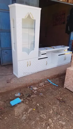 TV Stand White in Colour