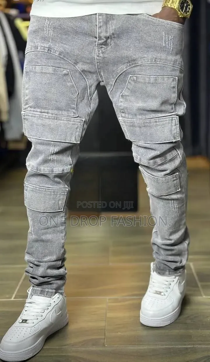 Gray MenDesigner Jeans