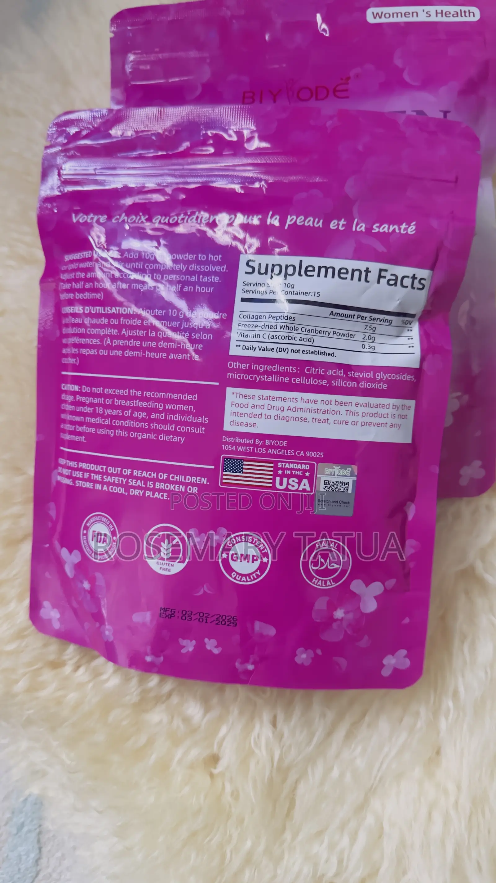 BIYODE Collagen + Cranberry Powder
