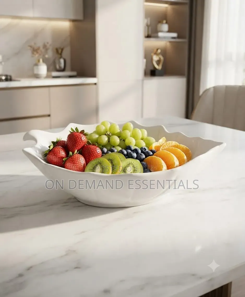 Ceramic Serving Leaf Bowl