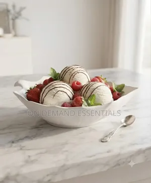 Ceramic Serving Leaf Bowl