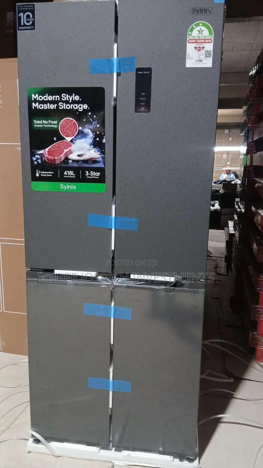 Syinix 4 Door Side by Side Refrigerator