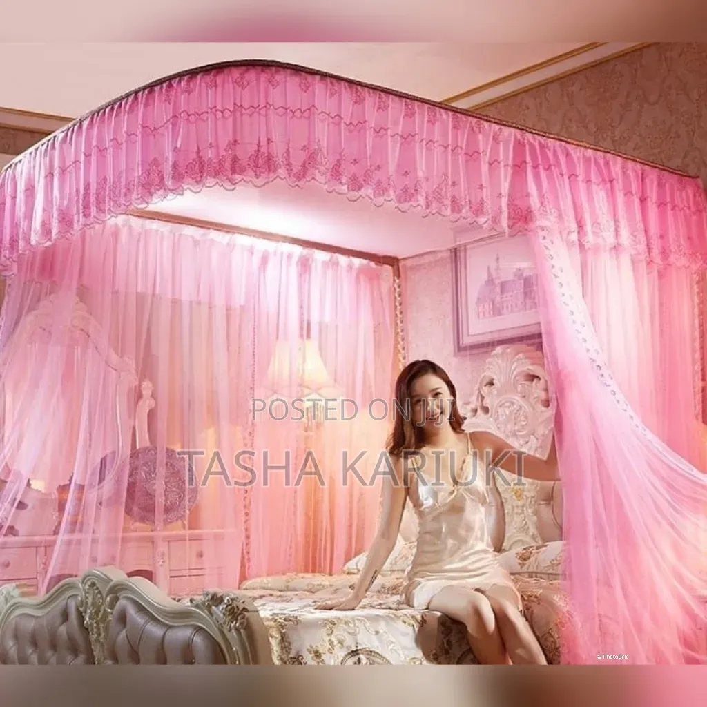 Portable Two Stand Mosquito Net With Rails 5 by 6