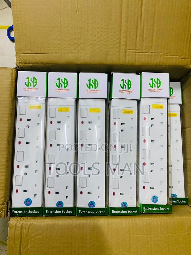 Extension Socket JSB 4-Way Surge Protector Switched Power Strip 3M Cab - thumbnail 2