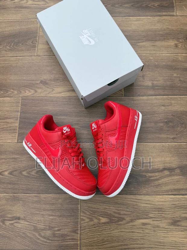 Nike Air Force1Triple Gym Red White Sizes _38,39,40,41,42,43,44,45