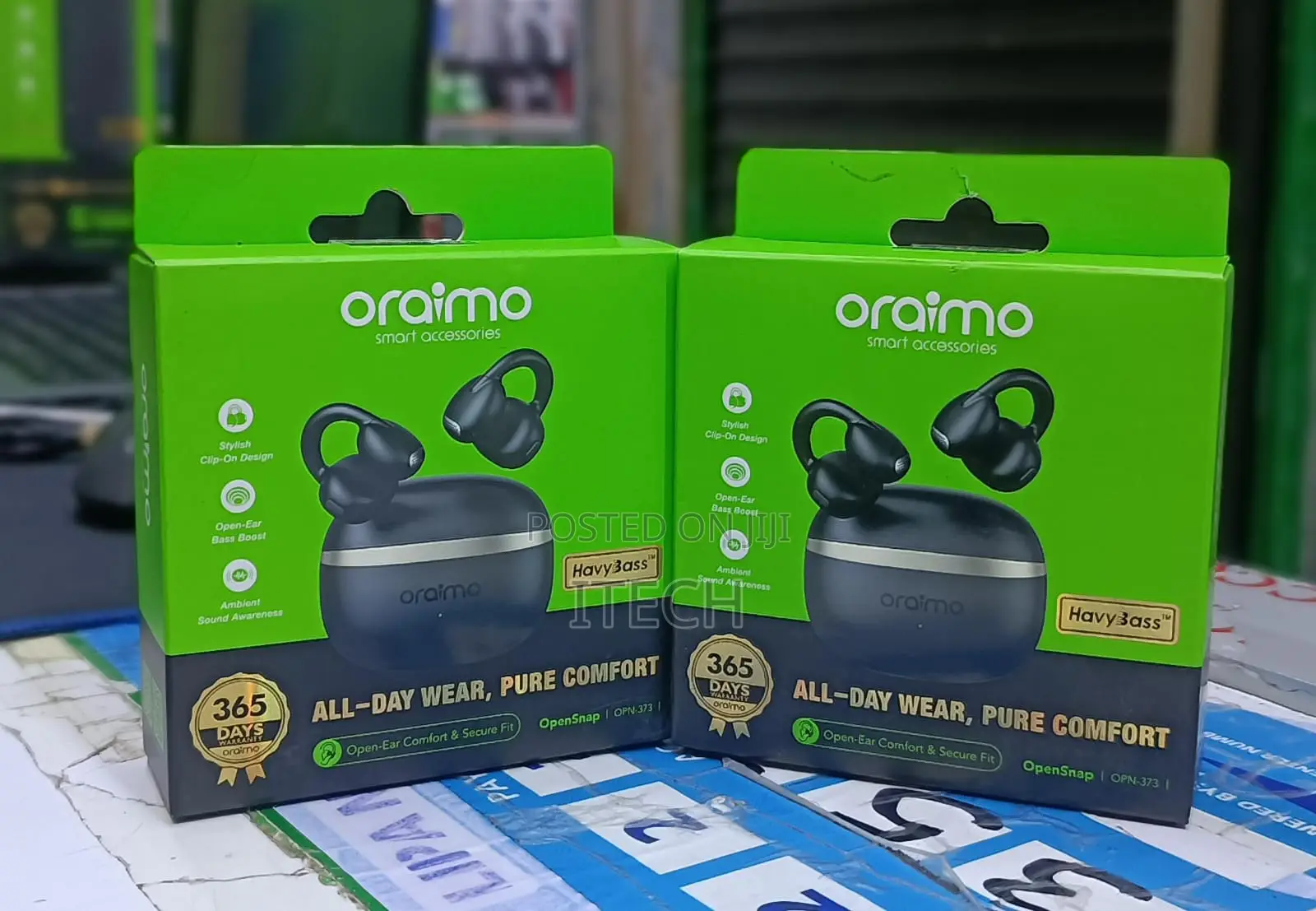Oraimo OpenPods Wireless Earbuds – Open-Ear Comfort (New)