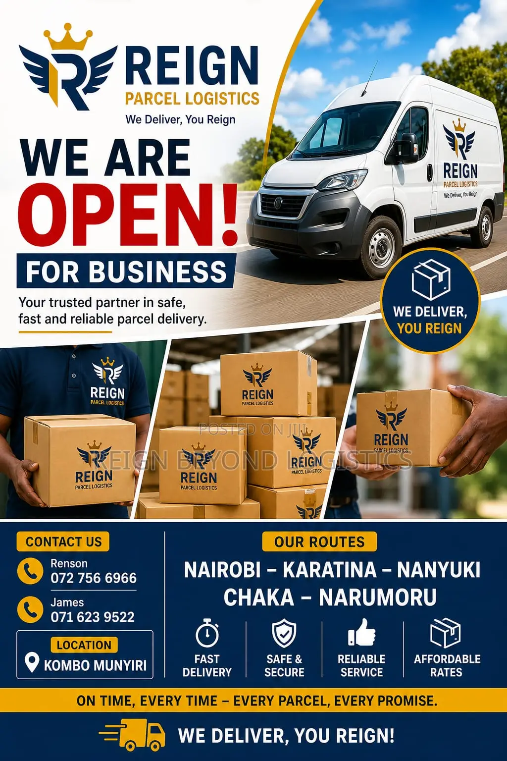 Nairobi - Karatina - Nanyuki Parcel Services